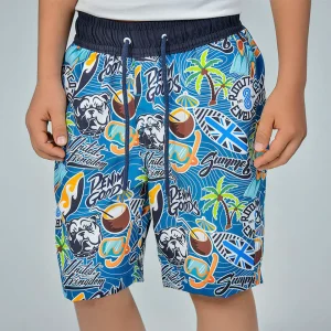 Pantaloneta Azul Kids