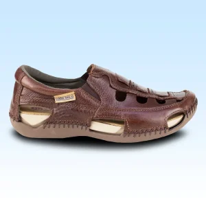 Sandalia Confort Casual De Piel Para Dama Lobo Solo 1949 Besani