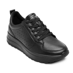 Tenis Casual Cómodos Para Dama Flexi 117212 Negro