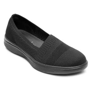 Tenis Slip On Con Amortiguamiento Para Mujer Flexi 104935 Negro