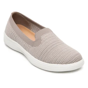Tenis Slip On Casual Confort Para Mujer Flexi 104935 Taupe