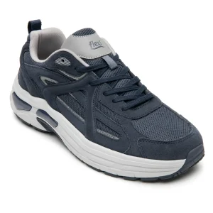 Tenis Sneaker Confort Retro Para Caballero Flexi 424101 Marino