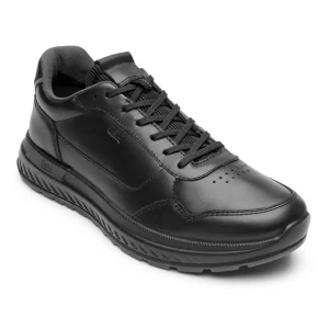 Tenis Sneaker Confort de Piel Para Caballero Flexi 403019 Negro