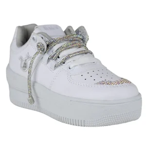 Tenis Urbano Plataforma Dama Shadow 2084 Blanco Tornasol
