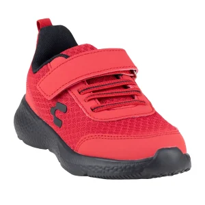 Tenis Running Para Niño Charly 1098767 Rojo Negro