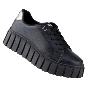 Tenis Urbano Plataforma Dama Capa De Ozono 625403 Negro