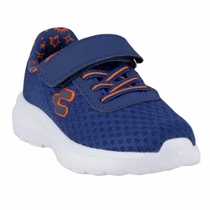 Tenis Confort Casual Para Niño Charly Kids 1065378 Marino Naranja