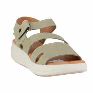 Sandalia Casual Para Dama Verde Tabaco 6042 Grey