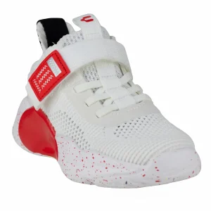 Tenis Deportivo Para Niño Charly Kids 1098353 Blanco Rojo