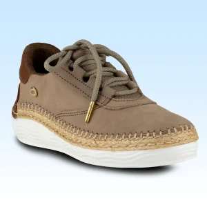 Tenis Casual Dama Lobo Solo Judy 5045 Nobuck Taupe