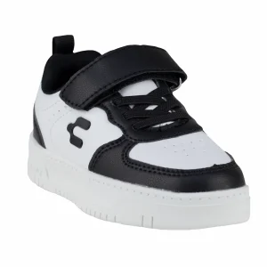 Tenis Choclo Casual Para niño Charly 1065383 Blanco Negro
