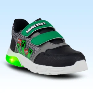 Tenis Choclo Casual Para Niño Minecraft Yuyin MI5392 Negro