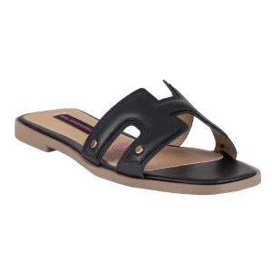 Sandalia Clásica Para Dama Salamandra 200-3956-G Negro
