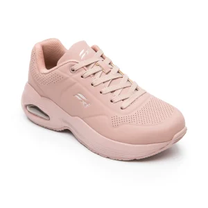 Tenis Sneaker Air Shock Confort Para Dama Flexi 131501 Rosa