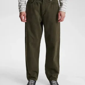 Pantalones Anerkjendt Akjanic Garment Dyed Pants Forest Night