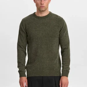 Jersey Anerkjendt Aksune Chenille Knit Forest Night