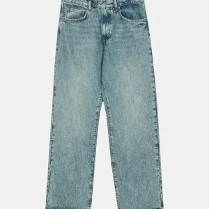 Pantalones Anerkjendt Akjonas Denim pants Medium blue Marble