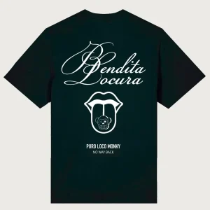 Camiseta Loco Monky Bendita Locura III Negro