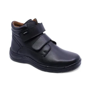 Bota escolar Audaz para niño de piel negro Tadeo con doble tira de contacto