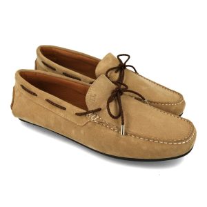 Mocasin Beige Cordón