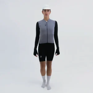 CAMISA CICLISMO MANGA LARGA CLIMATE GRIS PARA MUJER