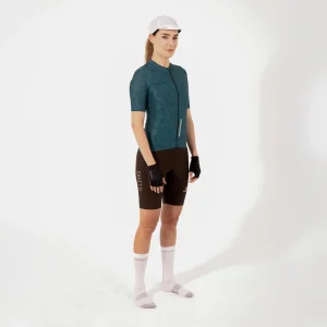 CAMISA CICLISMO MANGA CORTA CLASSIC PARTS ESMERALDA PARA MUJER