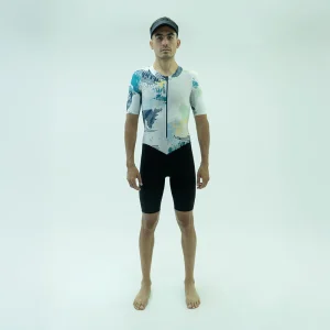 ENTERIZO MANGA CORTA FRACT GRIS PARA HOMBRE