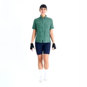 CAMISA CICLISMO MANGA CORTA OUTLAND GREEN PARA MUJER