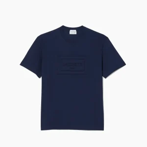 LACOSTE T-SHIRTS RELIEVE BLUE TH0794-166