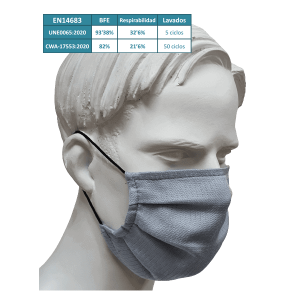 MASCARILLA HIGIENICA REUTILIZABLE REF:150 ELSANEK (INFANTIL)