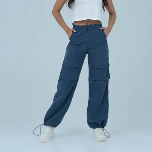 Pantalón Cargo Azul Mujer