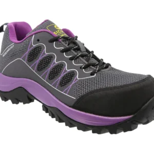 Tenis Sicuro Industrial SA703 Con Casquillo Para Dama Color Gris Morado