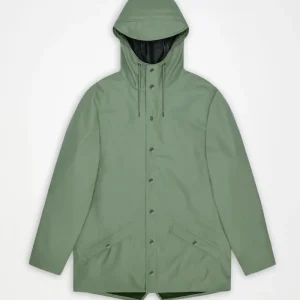 Chaqueta Rains Jacket W3 Impermeable Verde Well - Diseño Minimalista