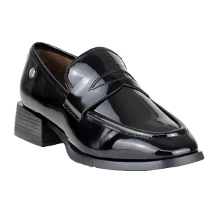 Mocasín Loafer Para Dama Salamandra 272-3821 Charol Negro