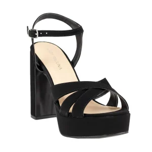 Sandalia Con Tacón Para Dama Lady Paulina 36603 Negro