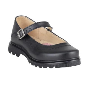 Zapato Escolar Para Niña Yuyin 24380 Negro